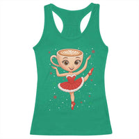 Funny Christmas Racerback Tank Top Ballerina Cappuccino Brainrot Meme Gift - Wonder Print Shop