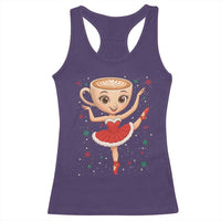Funny Christmas Racerback Tank Top Ballerina Cappuccino Brainrot Meme Gift - Wonder Print Shop