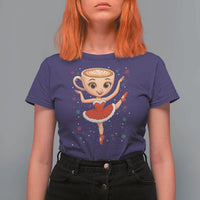 Funny Christmas T Shirt For Women Ballerina Cappuccino Brainrot Meme Gift - Wonder Print Shop