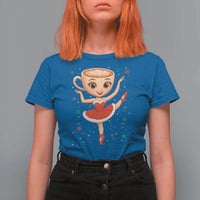 Funny Christmas T Shirt For Women Ballerina Cappuccino Brainrot Meme Gift - Wonder Print Shop