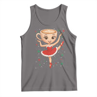 Funny Christmas Tank Top Ballerina Cappuccino Brainrot Meme Gift - Wonder Print Shop
