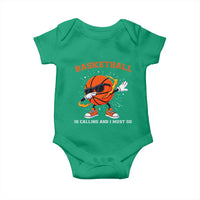 Funny Dabbing Basketball Is Calling And I Must Go Baby Onesie Gift For Player - Wonder Print Shop