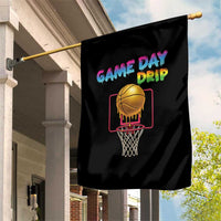 Game Day Drip Garden Flag Funny Basketball Lover Street Style Design - Wonder Print Shop