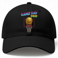 Game Day Drip Baseball Cap Funny Basketball Lover Street Style Design