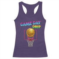 Game Day Drip Racerback Tank Top Funny Basketball Lover Street Style Design - Wonder Print Shop