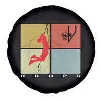 Hoops Life Spare Tire Cover Retro Basketball Dunk Silhouette - Wonder Print Shop