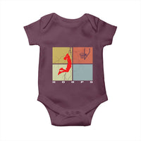 Hoops Life Baby Onesie Retro Basketball Dunk Silhouette - Wonder Print Shop