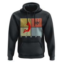 Hoops Life Hoodie Retro Basketball Dunk Silhouette - Wonder Print Shop