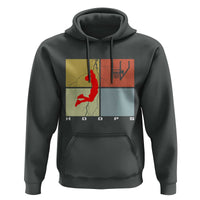 Hoops Life Hoodie Retro Basketball Dunk Silhouette - Wonder Print Shop