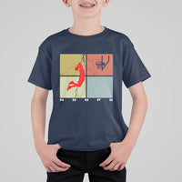Hoops Life T Shirt For Kid Retro Basketball Dunk Silhouette - Wonder Print Shop