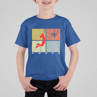 Hoops Life T Shirt For Kid Retro Basketball Dunk Silhouette - Wonder Print Shop