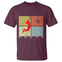 Hoops Life T Shirt Retro Basketball Dunk Silhouette - Wonder Print Shop
