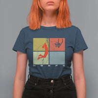 Hoops Life T Shirt For Women Retro Basketball Dunk Silhouette - Wonder Print Shop