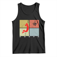 Hoops Life Tank Top Retro Basketball Dunk Silhouette - Wonder Print Shop