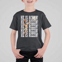 Christian Basketball Lover T Shirt For Kid He Is Rizzin Funny Gift - Wonder Print Shop