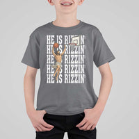 Christian Basketball Lover T Shirt For Kid He Is Rizzin Funny Gift - Wonder Print Shop