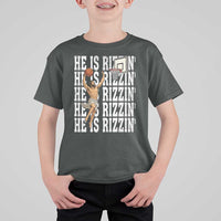 Christian Basketball Lover T Shirt For Kid He Is Rizzin Funny Gift - Wonder Print Shop