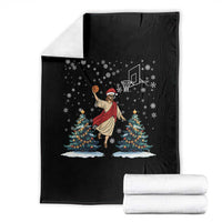 He Is Rizzin Throw Blanket Funny Christmas Slam Dunk Basketball Gift - Wonder Print Shop