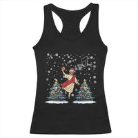 He Is Rizzin Racerback Tank Top Funny Christmas Slam Dunk Basketball Gift - Wonder Print Shop