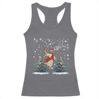He Is Rizzin Racerback Tank Top Funny Christmas Slam Dunk Basketball Gift - Wonder Print Shop