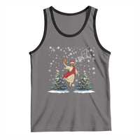 He Is Rizzin Tank Top Funny Christmas Slam Dunk Basketball Gift - Wonder Print Shop