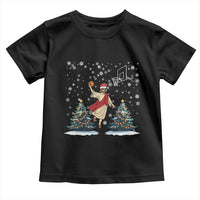 He Is Rizzin Toddler T Shirt Funny Christmas Slam Dunk Basketball Gift - Wonder Print Shop