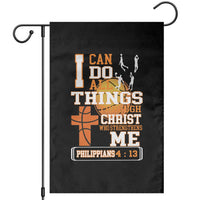 Christian Basketball Garden Flag I Can Do All Things Through Christ Bible Verse - Wonder Print Shop