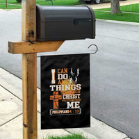 Christian Basketball Garden Flag I Can Do All Things Through Christ Bible Verse - Wonder Print Shop