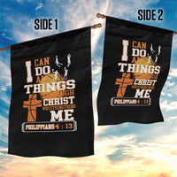 Christian Basketball Garden Flag I Can Do All Things Through Christ Bible Verse - Wonder Print Shop