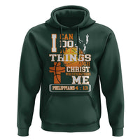 Christian Basketball Hoodie I Can Do All Things Through Christ Bible Verse - Wonder Print Shop