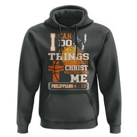 Christian Basketball Hoodie I Can Do All Things Through Christ Bible Verse - Wonder Print Shop