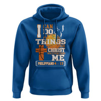 Christian Basketball Hoodie I Can Do All Things Through Christ Bible Verse - Wonder Print Shop