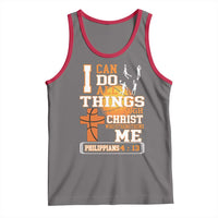 Christian Basketball Tank Top I Can Do All Things Through Christ Bible Verse - Wonder Print Shop