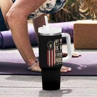Funny My Wife Is My Favorite Problem Tumbler With Handle American Flag Husband Marriage Gift