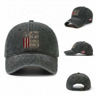 Funny My Wife Is My Favorite Problem Washed Cotton Baseball Cap American Flag Husband Marriage Gift