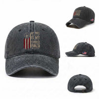 Funny My Wife Is My Favorite Problem Washed Cotton Baseball Cap American Flag Husband Marriage Gift