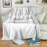 Funny Im My Husbands Problem Wife Throw Blanket Marriage Couple Gift