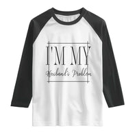 Funny Im My Husbands Problem Wife Raglan Shirt Marriage Couple Gift