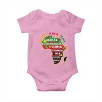 Happy Kwanzaa African Map Baby Onesie Nguzo Saba Seven Principles African Heritage Gift - Wonder Print Shop