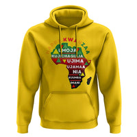 Happy Kwanzaa African Map Hoodie Nguzo Saba Seven Principles African Heritage Gift - Wonder Print Shop