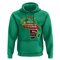 Happy Kwanzaa African Map Hoodie Nguzo Saba Seven Principles African Heritage Gift - Wonder Print Shop