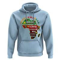 Happy Kwanzaa African Map Hoodie Nguzo Saba Seven Principles African Heritage Gift - Wonder Print Shop