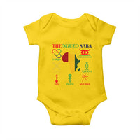Nguzo Saba Seven Principles Baby Onesie Festival Of Lights African Heritage Gift - Wonder Print Shop