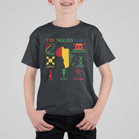 Nguzo Saba Seven Principles T Shirt For Kid Festival Of Lights African Heritage Gift - Wonder Print Shop