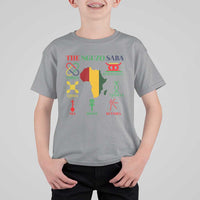 Nguzo Saba Seven Principles T Shirt For Kid Festival Of Lights African Heritage Gift - Wonder Print Shop
