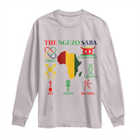 Nguzo Saba Seven Principles Long Sleeve Shirt Festival Of Lights African Heritage Gift - Wonder Print Shop