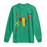 Nguzo Saba Seven Principles Long Sleeve Shirt Festival Of Lights African Heritage Gift - Wonder Print Shop
