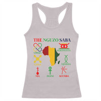 Nguzo Saba Seven Principles Racerback Tank Top Festival Of Lights African Heritage Gift - Wonder Print Shop
