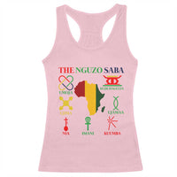 Nguzo Saba Seven Principles Racerback Tank Top Festival Of Lights African Heritage Gift - Wonder Print Shop