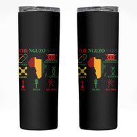 Nguzo Saba Seven Principles Skinny Tumbler Festival Of Lights African Heritage Gift - Wonder Print Shop